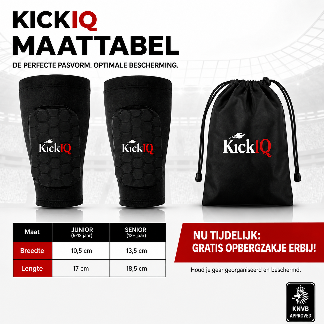 KickIQ Maattabel